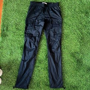 Black men’s cargo pants.